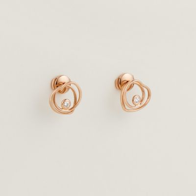 【素敵】HERMES Boucles d'oreilles pendantes Hermes Clou d'H 素敵】HERMES Boucles d'oreilles pendantes Hermes Clou d'H